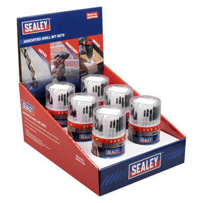 Sealey AK5711DB Drill Bit Sets Combination Display Box of 6