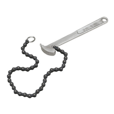 Sealey Ak6409 Oil Filter Chain Wrench 60-120Mm Capacity