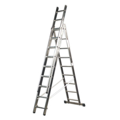 Sealey Aluminium Extension Combination Ladder 3x9 EN 131 ACL3