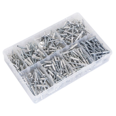 Sealey Aluminium Rivet Assortment 335 Pieces Multipurpose With Box AB079AR - 4