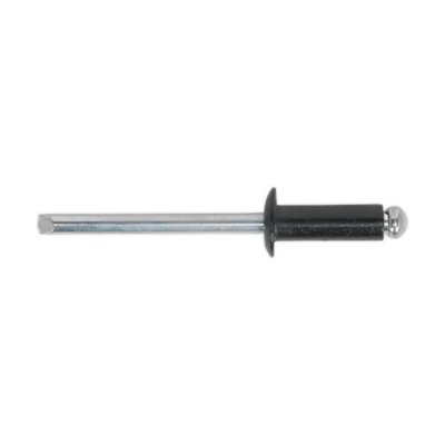 Sealey Aluminium Rivet Black Standard Flange 4 x 10mm Pack of 200 RAB4010S