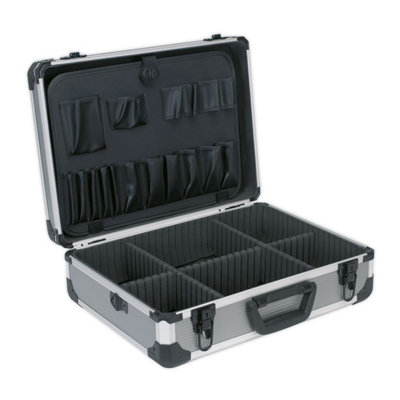 Sealey Aluminium Tool Case Box Heavy Duty Foam Lining Shoulder Strap AP610 - 7