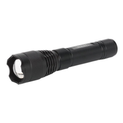 Sealey Aluminium Torch 10W T6 CREE LED Rechargeable With USB Port LED449