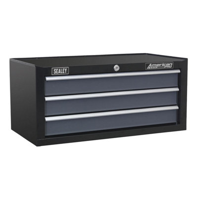 Sealey AP3503TB American PRO Mid-Box Tool Chest 3 Drawer - Black/Grey