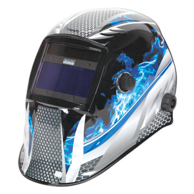 Sealey Auto Darkening Welding Protective Helmet - Shade 9-13 495g PWH601