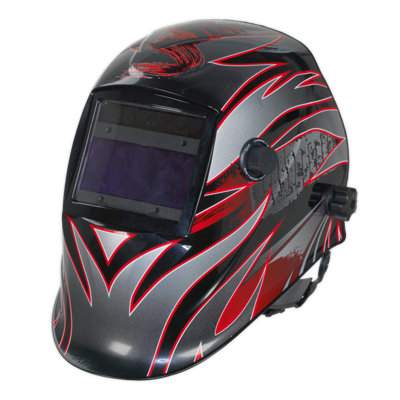 Sealey Auto Darkening Welding Protective Helmet - Shade 9-13 570g PWH600