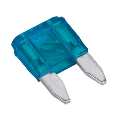 Sealey Automotive Mini Fuse Blade Electrical 15A 50 Pieces Car Van Blue MBF1550