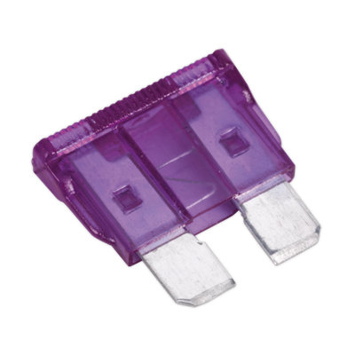 Sealey Automotive Standard Fuse Blade Electrical 3A Pack of 50 Pcs Puple SBF350