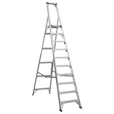 Sealey AXL10 Industrial Step Ladder 10-Tread Aluminium - EN 131