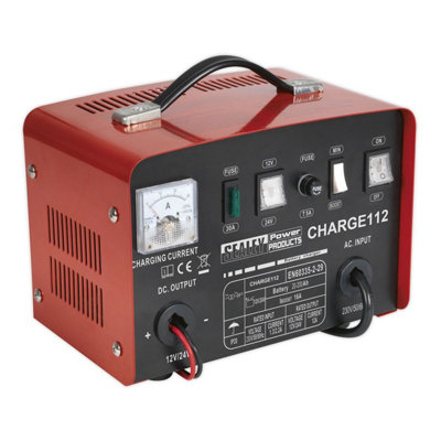Sealey Battery Charger 16A 12/24V 230V CHARGE112