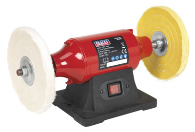 Sealey Bench Mounting Buffer/Polisher 200mm 550W/230V 3-Pin Plug BB2002