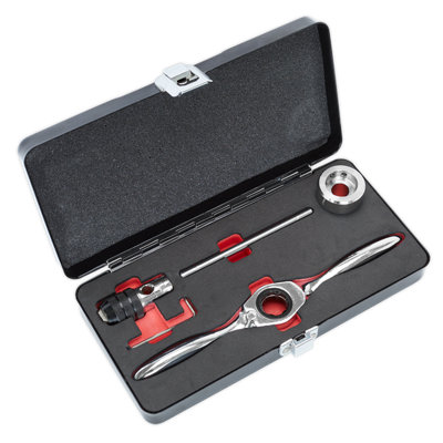 Sealey Bi-Directional Ratchet Tap & Die Holder Set 72 Teeth 5 Pieces AK3027