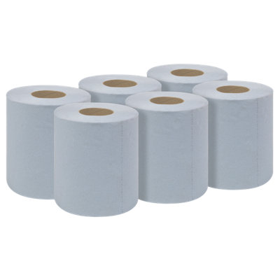 Sealey Blue Embossed 2-Ply Paper Roll 60m Pack of 6 Pieces 2 Plies Multipurpose