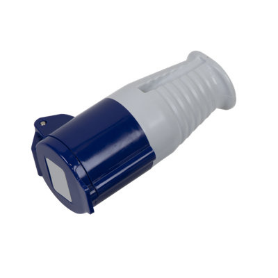 Sealey Blue Socket With 2P+E Connectors 230V 16A IP44 Rated Blue/Grey WC24016