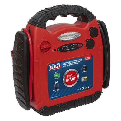 Sealey Booster Pack EX DISPLAY Jump Starter & Air Compressor 12V 900A Rs132