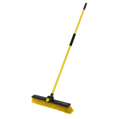 Sealey Bulldozer Yard Broom 24" 600mm Hard Wearing Sweeper + Steel Handle BM24HX