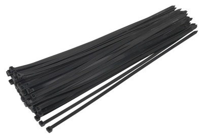 Sealey Cable Tie 650 x 12mm Black Pack of 50 CT65012P50