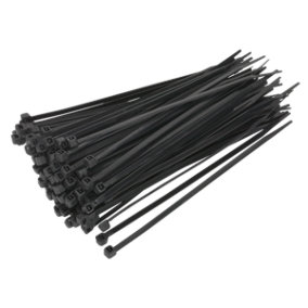 Sealey Cable Zip Ties Nylon Wraps 150mm x 3.6mm Black - Pack of 100 CT15036P100