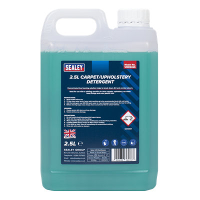 Sealey Carpet Upholstery Detergent Cleaner 2.5L Economisal Low Foaming VMR9225 - 3