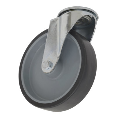 Sealey Castor Wheel 100mm Bolt Hole Swivel 90kg Load Thermoplastic SCW2100SBEM