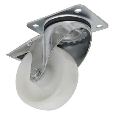 Sealey Castor Wheel 100mm Plate Swivel With Total Lock 200kg Load SCW4100SPL