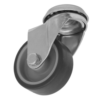 Sealey Castor Wheel 50mm Bolt Hole Swivel 40kg Load Thermoplastic SCW250SBEM