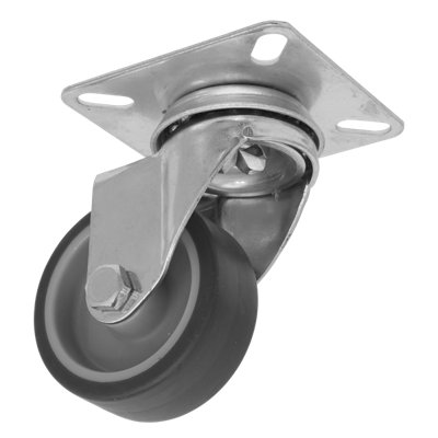 Sealey Castor Wheel 50mm Plate Swivel 40kg Load Thermoplastic SCW250SPEM