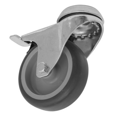Sealey Castor Wheel 75mm Bolt Hole Swivel With Total Lock 60kg Load SCW275SBLEM