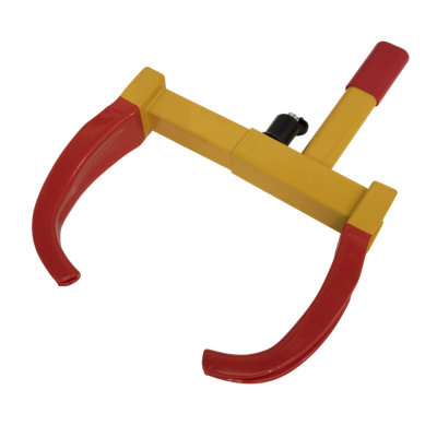 Sealey Claw Car Wheel Clamp With Lock & Key Finished In Yellow & Red PB395