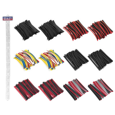 Sealey Clip Strip Deal - Heat Shrink Tubing Mixed Colours Adhesive Lined HSTSET