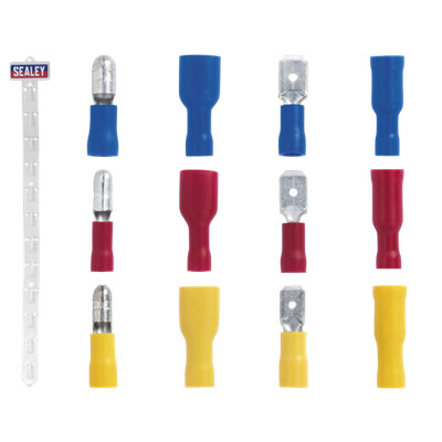Sealey Clip Strip Deal - Mixed Electrical Insulated Terminals Socket MTSET