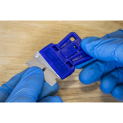 Sealey Composite Razor Blade Holder 45mm Length Blue - Pack of 5 Pieces AK5227 - 4