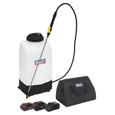 Sealey Cordless Garden Backpack Sprayer 20V SV20 15x2 Batteries CP20VGBSKIT