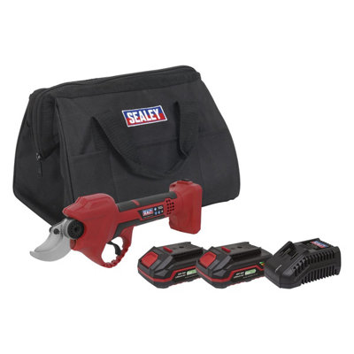 Sealey Cordless Pruning Shears Kit 20V 2Ah SV20 Series - 2 Batteries CP20VPSKIT