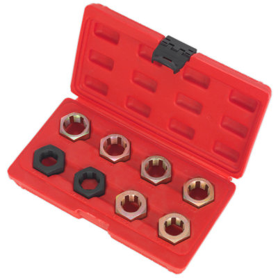 Sealey CV Joint Thread Chaser With Storage Case - 8 Pieces Workshop Kit VS715