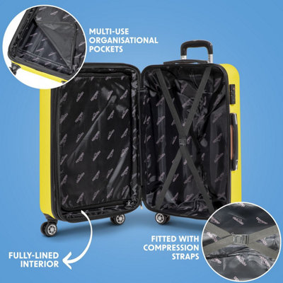Sealey Dellonda 3-Piece ABS Luggage Set with Integrated TSA Approved ...