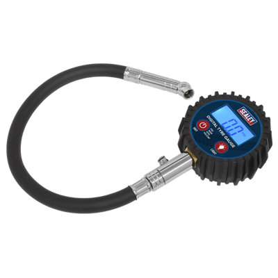 Sealey Digital Tyre Pressure Gauge With Push-On Connector 0-150 PSI TST002