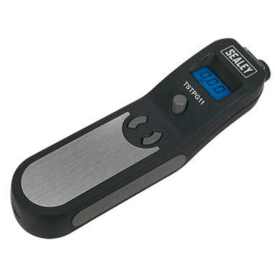 Sealey Digital Tyre Pressure & Tread Depth Gauge Backlit LED Display TSTPG11