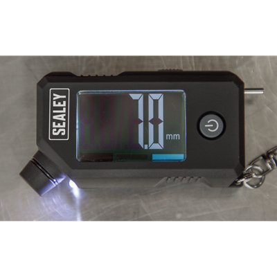 Sealey Digital Tyre Pressure & Tread Depth Gauge With LED Display TSTPG12