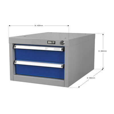 Sealey Double Drawer Unit for API Series Workbenches API15