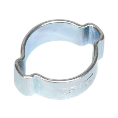 Sealey Double Ear O Clips 25 Pieces Zinc Plated 13mm - 15mm 0.51