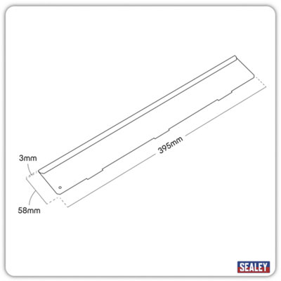 Sealey Drawer Divider For AP24 Series 395x58x3mm Rollcabs & Top Chests AP24ACC6 - 3