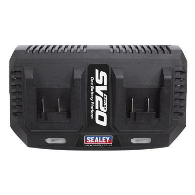 Sealey Dual Battery Charger 20V SV20 Series Lithium-ion CP20VMC2