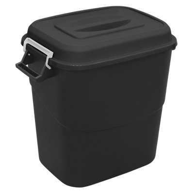 Sealey Durable Refuse Storage Bin Suitable For Outdoor Use 75 Litres Black BM75