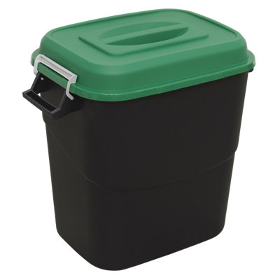 Sealey Durable Refuse Storage Bin Suitable For Outdoor Use 75 Litres Green BM75G