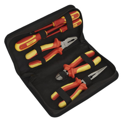 Sealey Electrical VDE Tool Set from Chrome Vanadium Steel 6 Pieces S01218