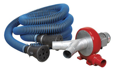 Sealey Exhaust Fume Extraction System 230V - 370W - Twin Duct EFS102
