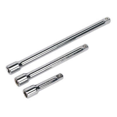 Sealey Extension Bar Set 3pc 1/4"Sq Drive S0718