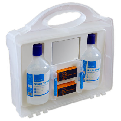 Sealey Eye Wound Wash Station Sterile Emergency Pack For Garages Workshops EWS01