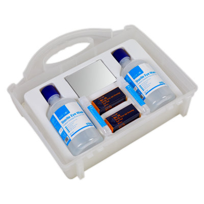 Sealey Eye Wound Wash Station Sterile Emergency Pack For Garages Workshops EWS01 - 3